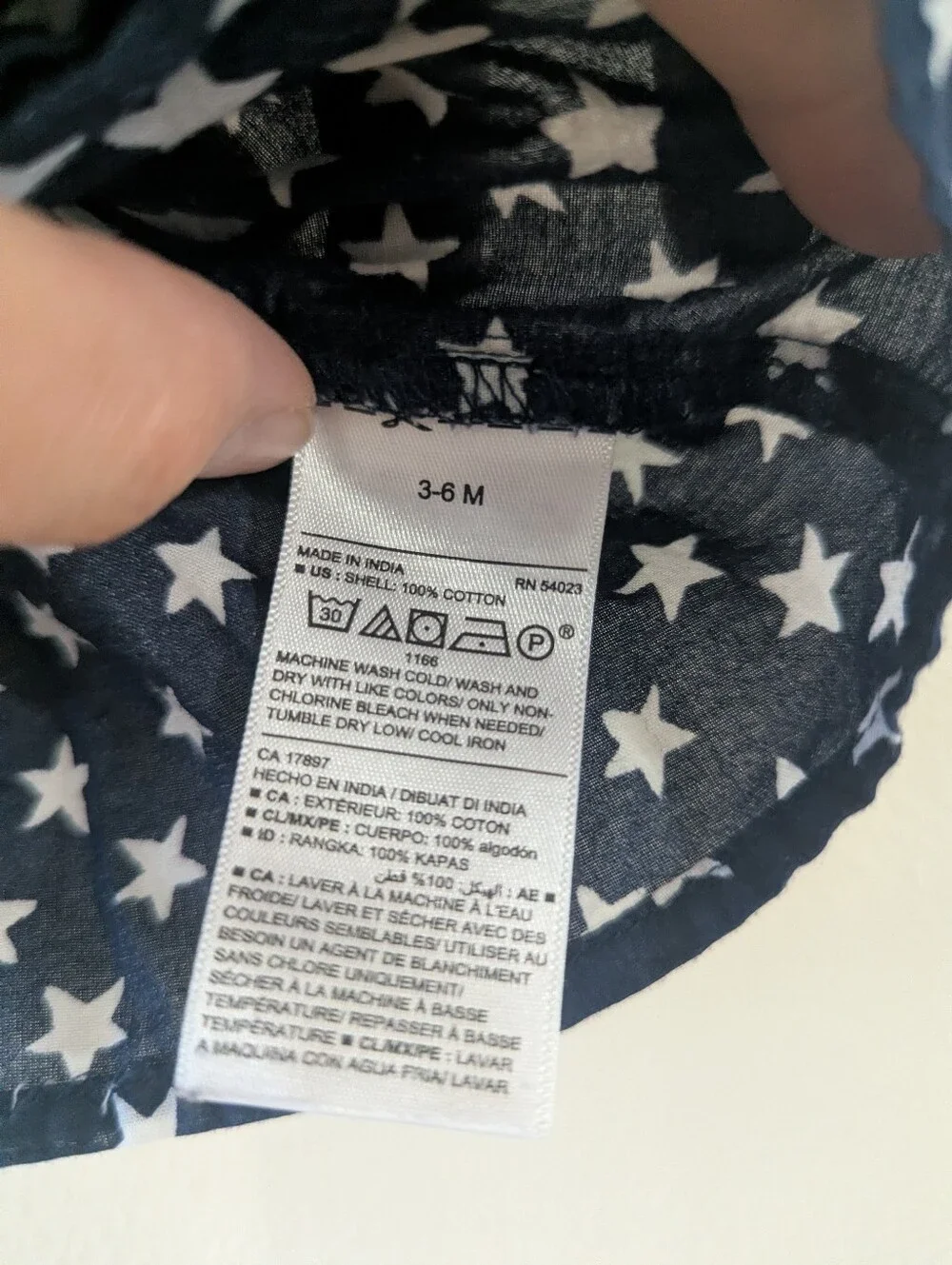 Navy Blue And Stars Top